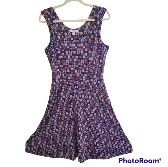 🎁GIFT ¤ FREE🎁 BANANA REPUBLIC Multicolor Slimming Flattering Sleeveless Dress - Picture 6 of 8